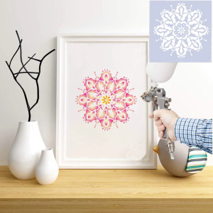 16pcs/set Mandala Stencils DIY Drawing Template Painting Scrapbooking Paper