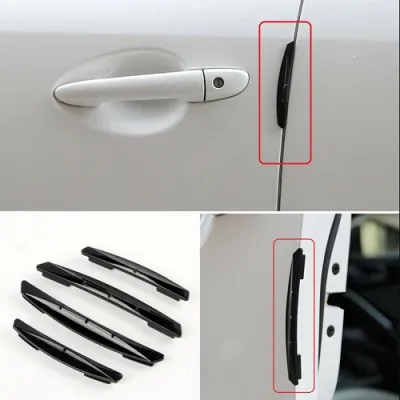 Bộ 4 Miếng Nẹp Nhựa Bảo Vệ Cạnh Cửa Xe Ô Tô Chống Trầy Va Chạm Khi Mở Cửa Xe Hơi Có Ngàm Gài Kèm Keo Dán Đảm Bảo Bền Chắc