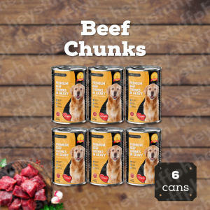 BEST BARK Wet Food Can - 430g x 6 Cans Bundle Chunks In Gravy for Dogs