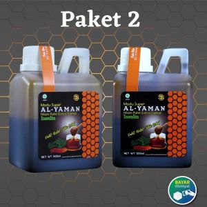 Madu Hitam Pahit Al-Yaman 500 Gram (Paket 2) Membantu Menyembuhkan Hipertensi/Darah Tinggi KolestrolDiabetes Jantung Stroke Kanker Menurunkan Kadar Gula Darah