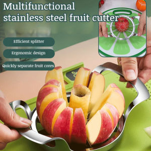 Food Grade Stainless Steel Fruit Divider Fruit Cutter Fruit Slicer Kitchen Tool Durable Easy To Use Apple Pear Slicer Corer Fruit Separation Tool