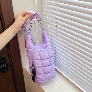 MISSUP Water-resistant Water Bottle Holder Bag with Strap Quilted Carrier Bag Stylish Large Capacity Sling Purses for Women