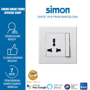 SIMON - Stop Kontak E3 Multi-Standard Socket With Switch (13A 50V)
