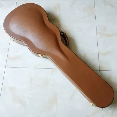 Upgrade Gibson USA Brown 39 Inch Hard Shell Electric Guitar Case Superior PU Gold Hardware For Gibson Les Paul GuitarFast shipping