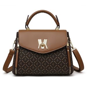 กระเป๋าสะพายผู้หญิงทรงหมอนหนังพีวีซี (รหัส8185)