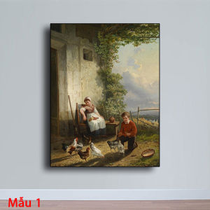 Tranh Laminate Tráng Gương - Tranh Treo Tường Sơn Dầu Phong Cảnh Châu Âu Thế Kỉ XIX 02