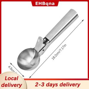 [COD] EHBqna Ship within 24 hours Ice Cream Scoops Stainless Steel Ice Cream Digger Non-Stick Fruit Ice Ball Maker Watermelon Ice Cream Spoon Tool