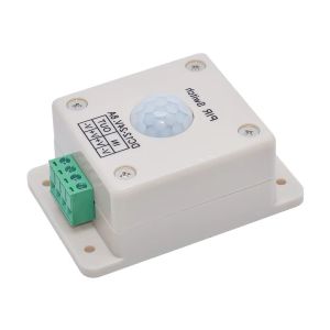 STYLETENK 12V 24V PIR Motion Sensor Switch 8A DC 12-24V Smart Light Switch Sensitive Photosensitive Control Motion Sensor Detector Home