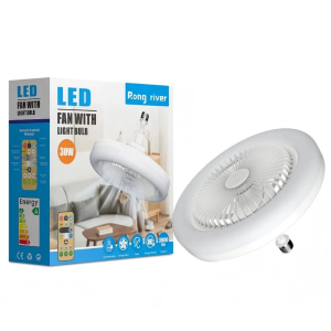 52CM 46CM 40W Ceiling Fan With Light Bulb 3 Color Ceiling Bulb Light With Control For Bedroom