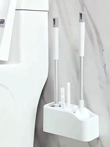 4 in 1 Multifunctional Bathroom Cleaning Brush with Toilet Brush Hair Clipper Gap Cleaning Brush