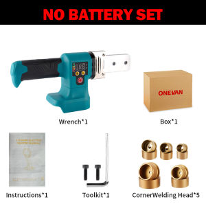 Hot Melt Welding Machine 320℃ Cordless Pipe Welding Machine PE / PB / PPR Tube Welding Plastic Pipes Welding Machine Water Pipe Welder，For Makita 18V Battery