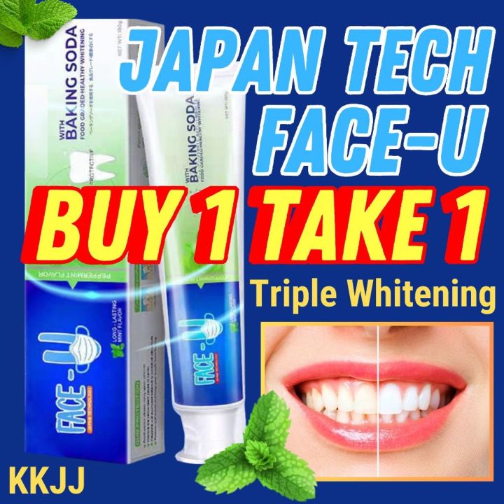 KKJJ [BUY 1 TAKE 1] Japan Technology FACEU Baking Soda Whitening ...