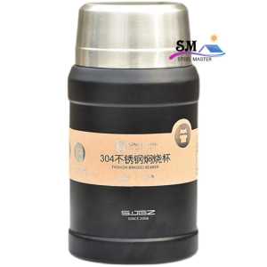 🔥Ready Stocks🔥SUS304 Stainless Steel Vacuum Thermal Flask Cup With Stainless Steel Spoon Free Insulation Bag 304不锈钢焖烧壶