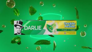 DARLIE Double Action Fresh + Clean Strong Mint Toothpaste 225gx2 (Value Pack)