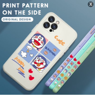 Hontinga Casing Case For Infinix Note 30 5G Note30 Pro 4G Case Cartoon Anime Doraemon Square Original Liquid Soft Silicone Edge Pattern Rubber Case Full Cover Camera Protection Cases Back Cover Phone Casing Softcase For Girls