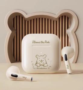 หูฟังบลูทูธหมีพูห์Disneyไร้สาย สไตล์หรูหรา หูฟังไร้สายพร้อมไมโครโฟน ลดเสียงรบกวน bluetooth ไร้สาย ของแท้100% หูฟัง