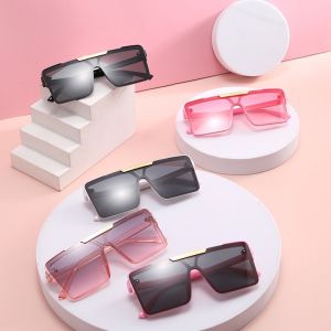 [Siêu Sale Độc Quyền] Kính chống UV400 cho bé trai bé gái  Kính Catwalk đường phố form vuông 2 mắt liền nhau độc đáo mã Y8860 - kheshop