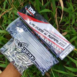 Jari jari TDR Ring 17 159 Belakang Win Ruji Depan Ring 17 9X159 Honda Astrea Grand Bulus Impressa Legenda Prima Supra X V XX 1set 1 Velg CROME