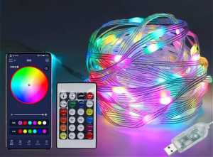 Lampu tumbler bluetooth/ lampu dekorasi bluetooth / lampu hias 8meter dan 8led