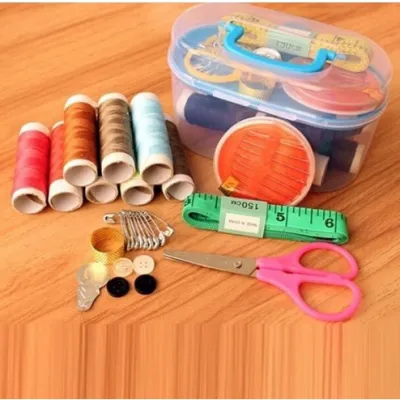 Sewing Set Kit Peralatan Jahit Kotak Box Alat Menjahit Benang Jarum