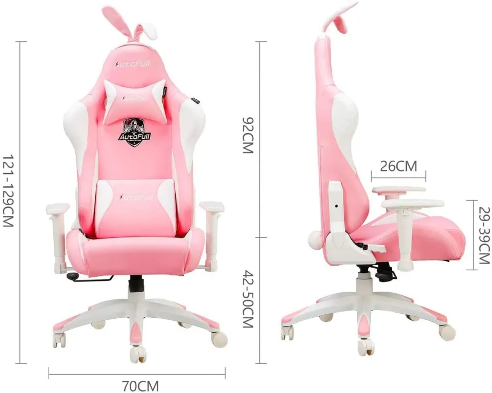 Autofull pink discount ergonomic gaming chair