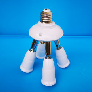 E27 Splitter Heads Adapter Lamp Holder Converter Socket LED Light Lamp Bulb Splitter Adapter Converter Screw Lamp Base Holder