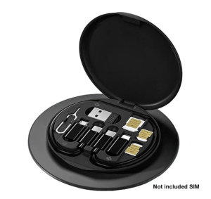 Multifunctional USB Data Cable Fast Charge Line Storage Box Mini Digital Electronic