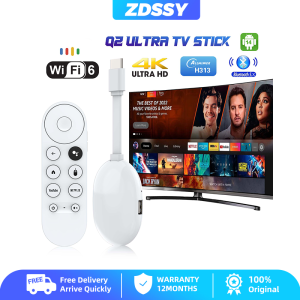 ZDSSY Global Mortal Android 4k Home theater Smart TV Stick Q2 Ultra Allwinner H313 2GB RAM 16GB ROM Dual Wifi 6 Bluetooth Voice remote Streaming Media Player TV Dongle