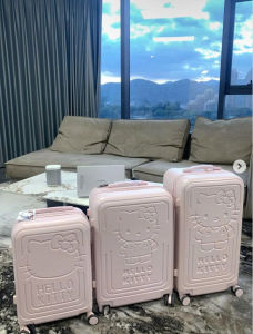 vali HelloKitty chính hãng chung hành lý nữ sinh viên dễ thương màu hồng kéo hộp kt mèo vali