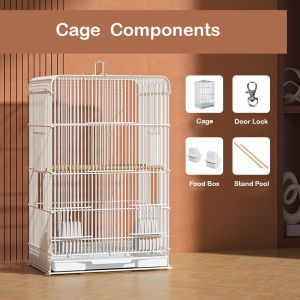 Ready Stock~ 1CM Narrow Gap Large Size Sugar Glider Cage Bird Cage Parrot Cage with Tray