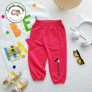 Quần dài cotton da cá NATUCO dày mềm mịn mặc thu đông cho bé trai bé gái từ 11-21kg Q-001