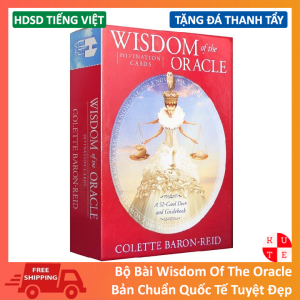 [Size Gốc] Bài Oracle Wisdom Of The Oracle 8.9x12.7 Cm Tặng Link Hướng Dẫn Tiếng Việt Và Đá Thanh Tẩy
