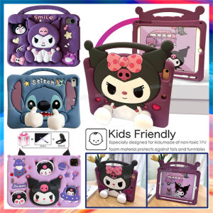 For Samsung Galaxy Tab A8 X200 X205 A9 X110 A11 X133 8.7 A9 Plus X210 S6 A7 Lite T220 T225 T290 Kid Friendly Cartoon Rabbit Shockproof Tablet Cover Protective Shell Case with stand
