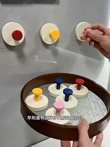 🇸🇬SG Ready Stock🇸🇬 Strong Suction Colorful Wall Hooks No Drill Adhesive Hangers Twist-Lock Easy Install