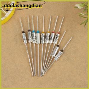 [Duola] 10Pcs Metal Thermal Fuse 10A 15A 250V Temperature 142° 150° 172° 185° 216°