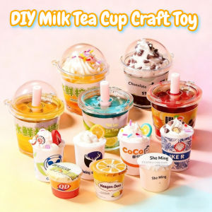 Mini Milk Tea Toy Set Ice Cream Playset Diy Pretend Play Creative Safe Giftable Kids Girls Boba Cafe 575pcs