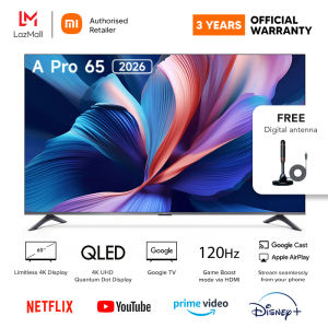 (Official) Xiaomi TV A Pro 65 2026 | 4K QLED Google TV 120Hz Game Boost Refresh Rate DCI-P3 94% color gamut HDR10+ (3 Years Warranty)