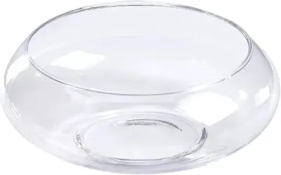 1 PCS Glass Lotus Flower Bowl Lotus Bowl Planter Round Lotus Bowl Lotus Bowls for Planting in Water Indoors Applicable to Bonsai Bowl Lotus Flower Hydroponic Plant Home Decor (5.9IN)
