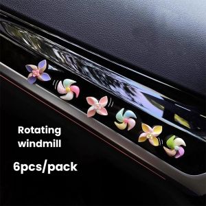 Blumey ดอกทานตะวันเขย่าหัว ตกแต่งรถยนต์ กังหันลมขนาดเล็กดุ๊กดิ๊กหัวและแบบหมุนได้ Car Decoration
