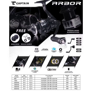 Reel Captain MINI Classic ARBOR 800 FOR TEGAK KOLAM DLL