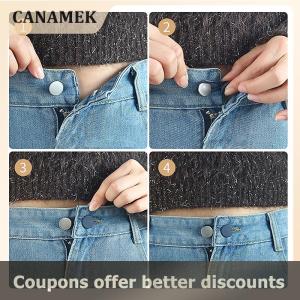 【 CANAMEK 】 1Pcs Pants Extender Buttons 15mm 18mm Flexible Waist Extenders For Jeans Pants For Women Men Pregnancy Jeans Skirt