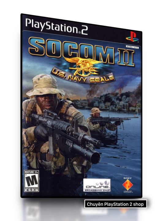 Đĩa game PS2, SOCOM II: US Navy SEALs (bắn súng góc nhìn thứ ba) cho ...