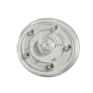 ART SUPPLIESX Transparent Acrylic Turntable 360 Rotating Round Base Transparent Round Base  Multifunctional Turn Table Lazy Susan Jewelry Decor