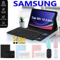 แป้นพิมพ์ไทย เคสคีย์บอร์ด ( keyboard ) เคส Samsung Galaxy Tab S10 FE / S9 FE Plus / S9 FE / S9 /S9 Plus / S8 / S8 Plus / S7 11นิ้ว / S10 Plus S10+ 12.4นิ้ว. 