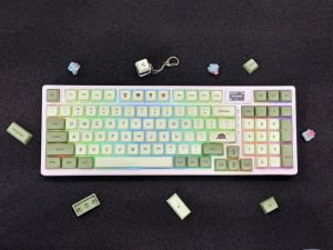 Bàn phím cơ Custom Monka 3098 pro v2/ 3 Mode / Led Rgb /Màn hình/Hotswap Mod full tại Tungcustom