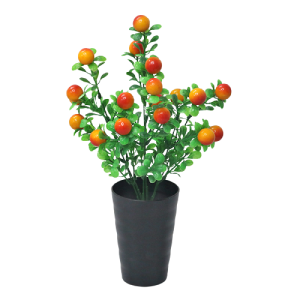 MPPT48 Pot Tanaman Cabai Jeruk Hias Bunga Hias Plastik Ornamen Pot Cabe Buah Bonsai Artificial Flower Decoration