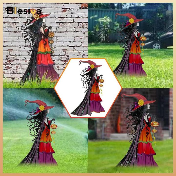 Trang trí sân vườn phù thủy cho vườn Halloween blesiya dấu hiệu ...