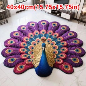 MKEB Special-shaped Pea Carpet Non-slip Soft Pea Mat Portable Absorbent Bathroom Floor Mat for Living Room Tea Table Bedside