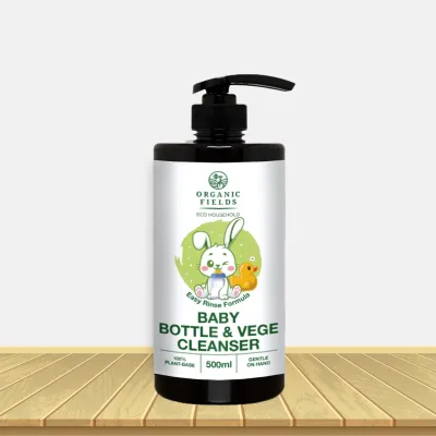 ORGANIC FIELDS Baby Bottle Cleanser & Vege Wash (500ml) | Plant-based