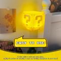 Lumens Mario Lamp for Bedside LED Question Mark Night Light Mario  With The Game's Same Gold Coin Sound Desklamp for Kids and Fans, Birthday Gift, Holiday Gift,Mario Block Light (with USB Power Cable). 